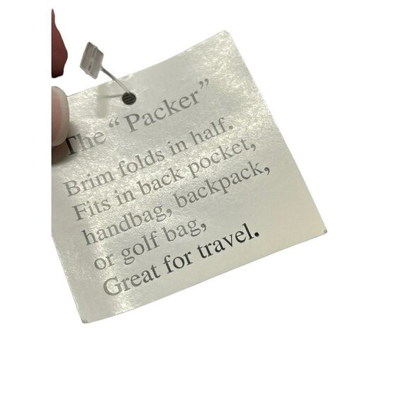 Orange Beach Green Adjustable Visor Hat Jhats Brand The Packer Foldable NWT New - Picture 6 of 6